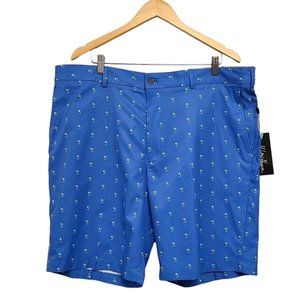 Walter Hagen Golf Shorts Mens 42 Sea Blue Palm Clubs Perfect 11 Collection